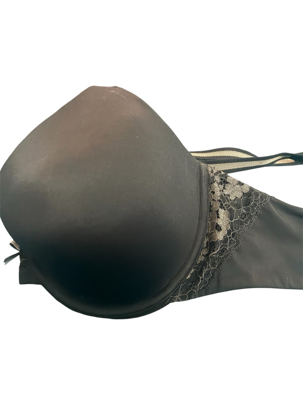 NWOT Maidenform Bra Lot 2 Pack 40C Beige Strapless Push-Up & Black Lace Demi Bra - Picture 11 of 11